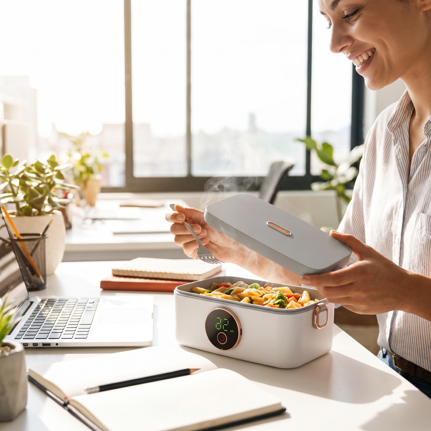 Wireless Heated Lunch Box Food Warmer