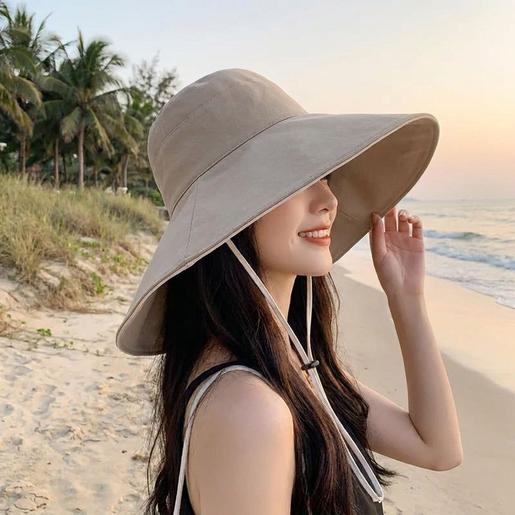 Wide Brim Sun Hat UPF 50+ — Outdoor UV Protection Women's Hat