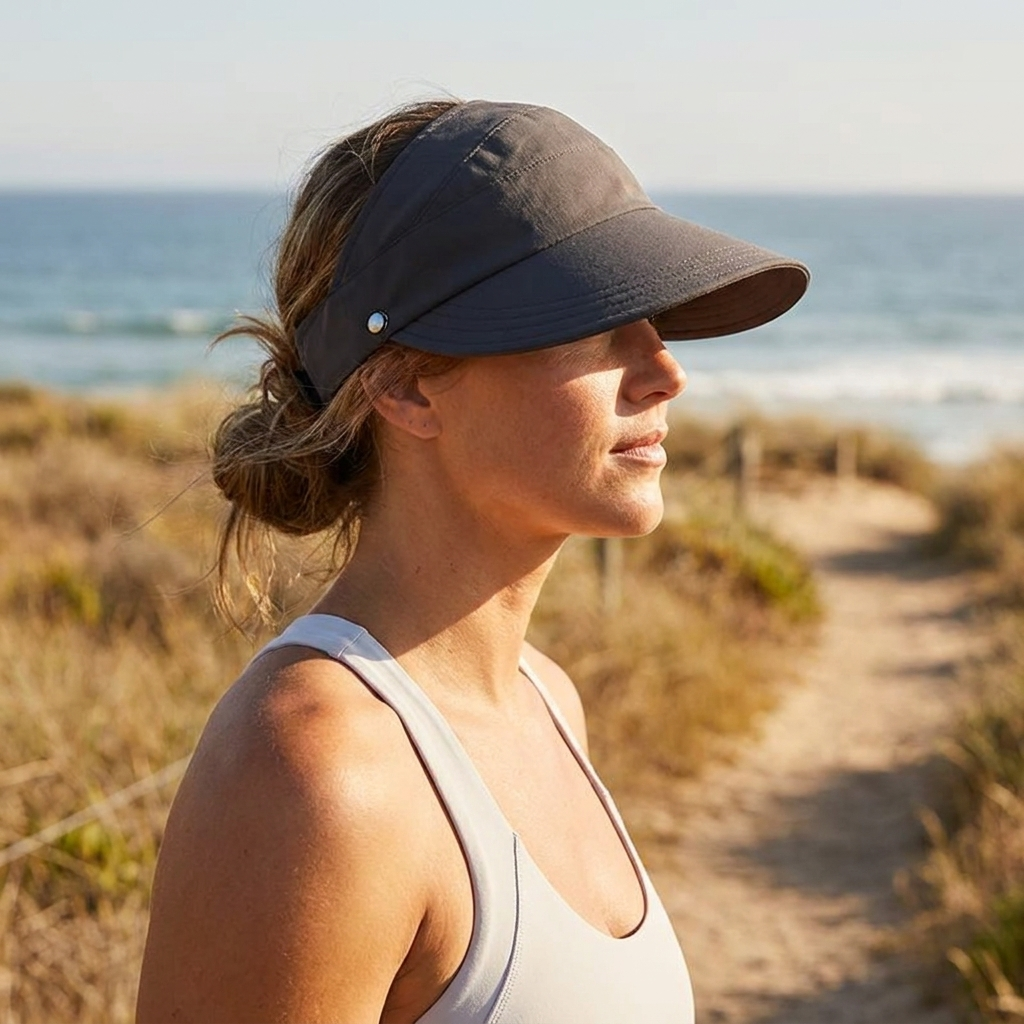 Foldable Wide Brim Sun Hat — Ponytail-Friendly Women's Hat