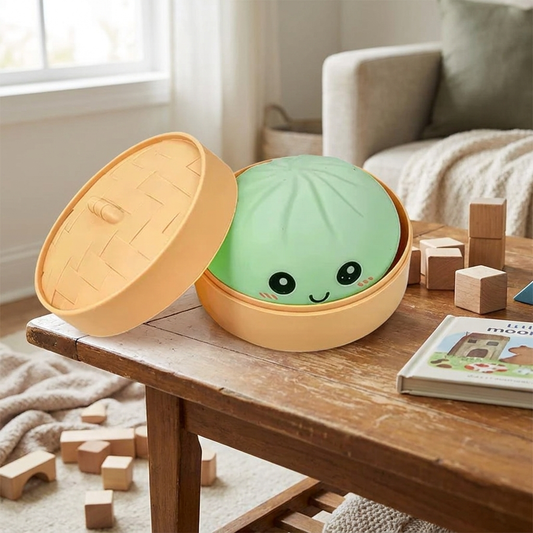 Dumpling Squishy Stress Ball — Slow Rebound Sensory Squeeze Toy