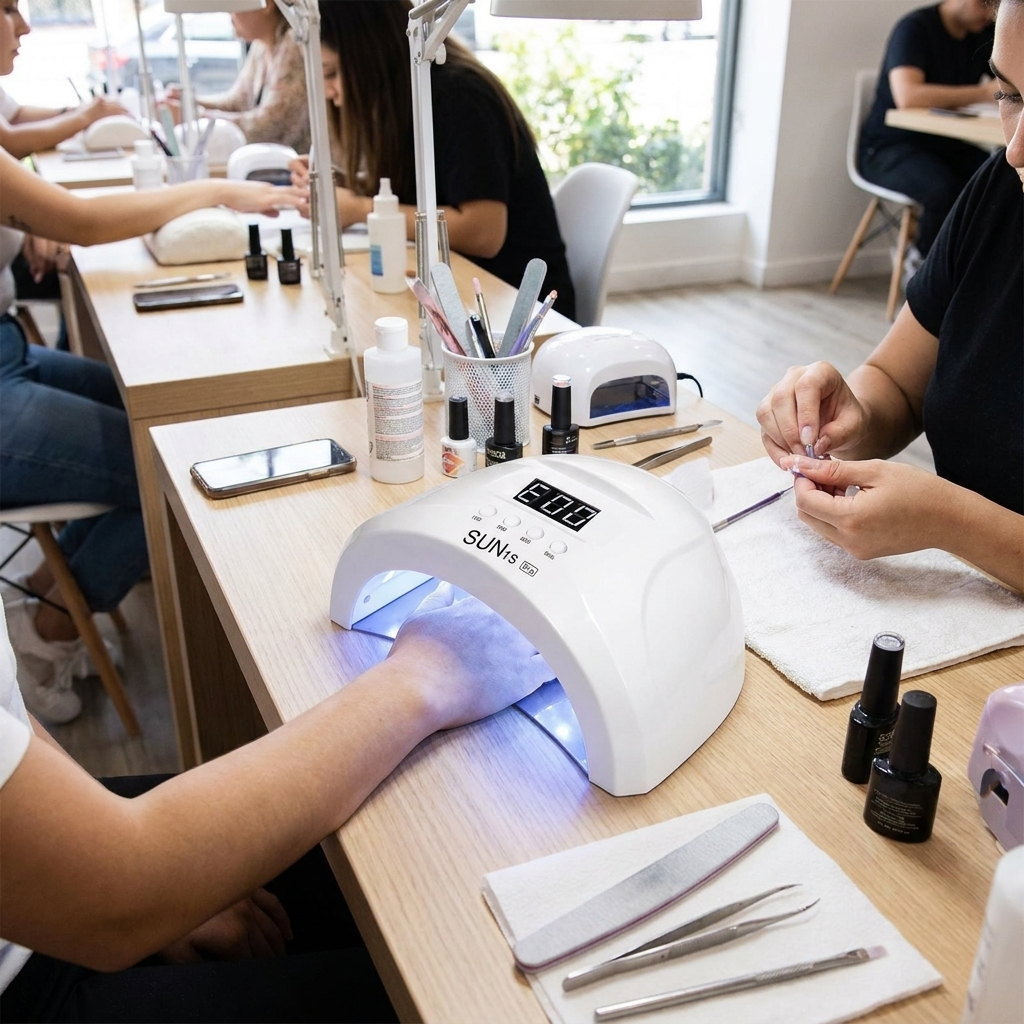 48W UV/LED Nail Lamp — 30 LEDs, 4 Timer Settings, Salon Curing