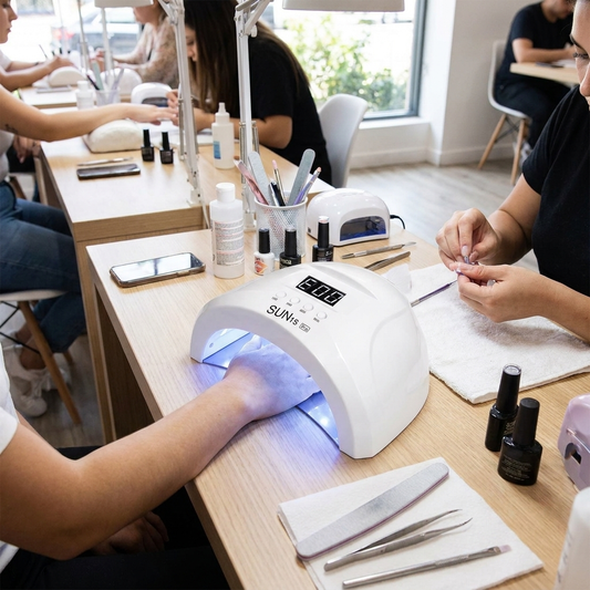48W UV/LED Nail Lamp — 30 LEDs, 4 Timer Settings, Salon Curing