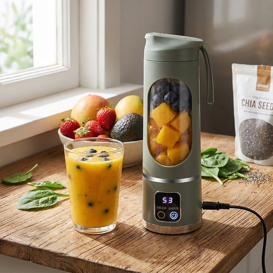 Portable USB Blender — 450ML Personal Smoothie Maker, 3-Speed