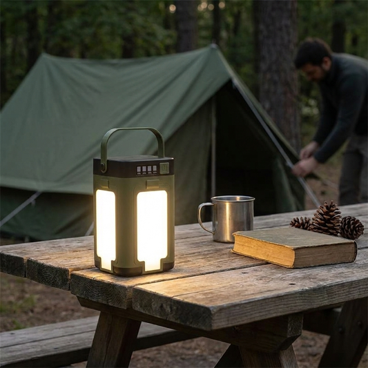 Solar Camping Flashlight — Rechargeable Dual-Charge Outdoor Torch