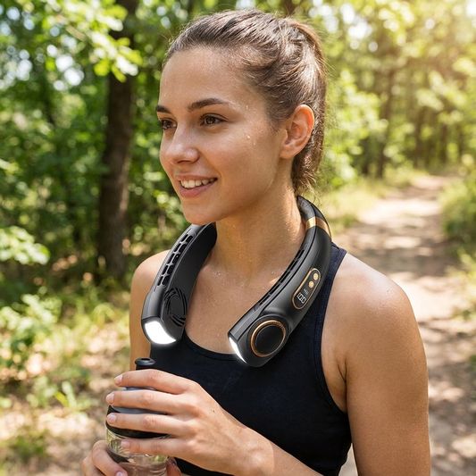 Bladeless Neck Fan (2025) — Wearable Hands-Free Portable Cooler