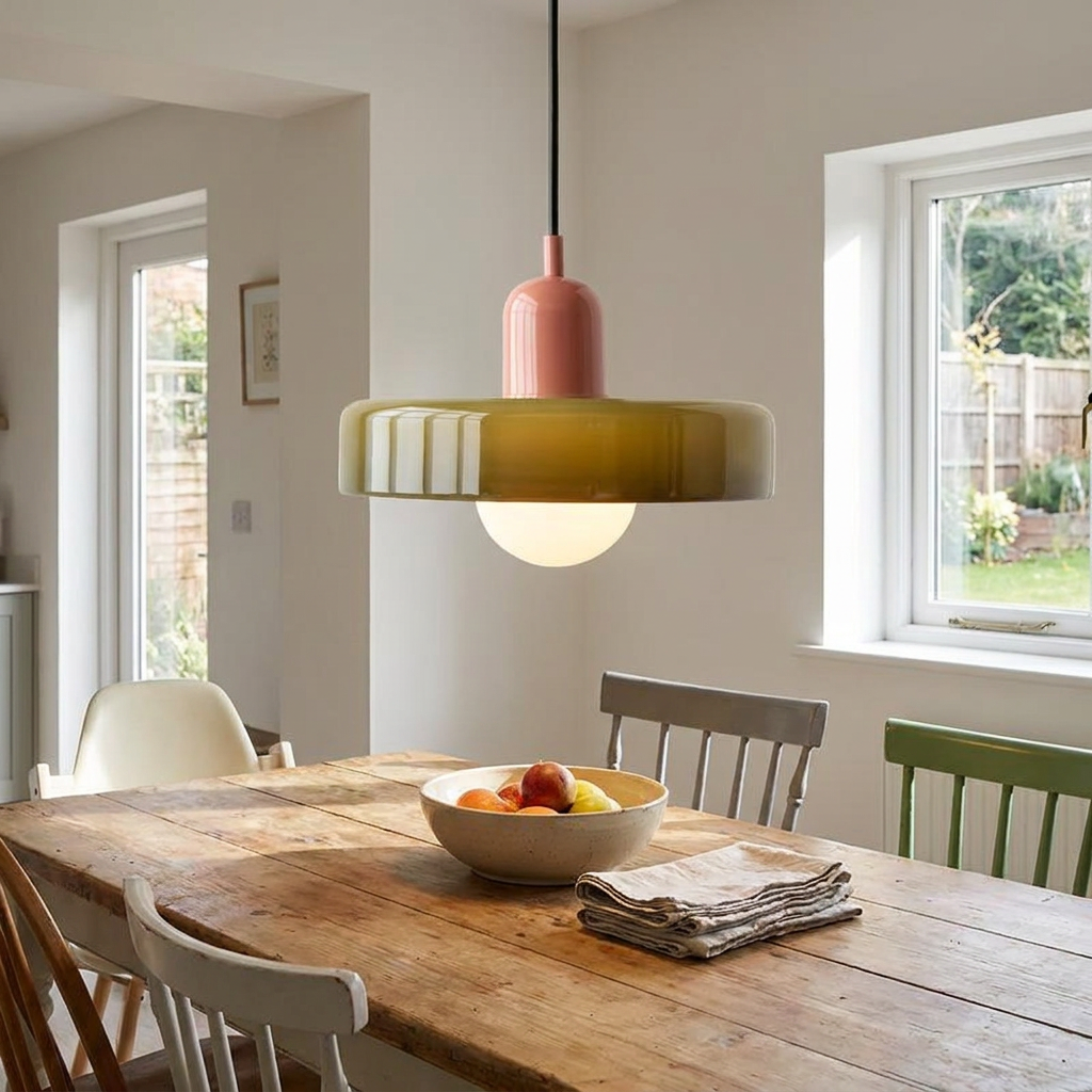 Nordic Glass Globe Chandelier — E27 Retro Pendant Lighting