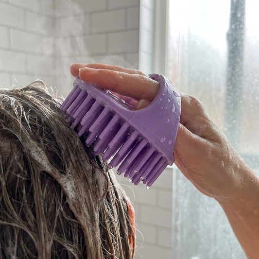 Silicone Scalp Massager — Deep Cleanse Shampoo Brush