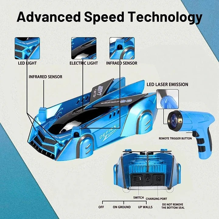 Wall Climbing Remote Control Car Toy Kids